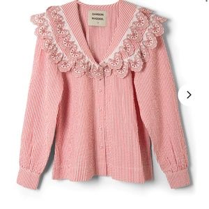 Damson Madder stripped blouse
